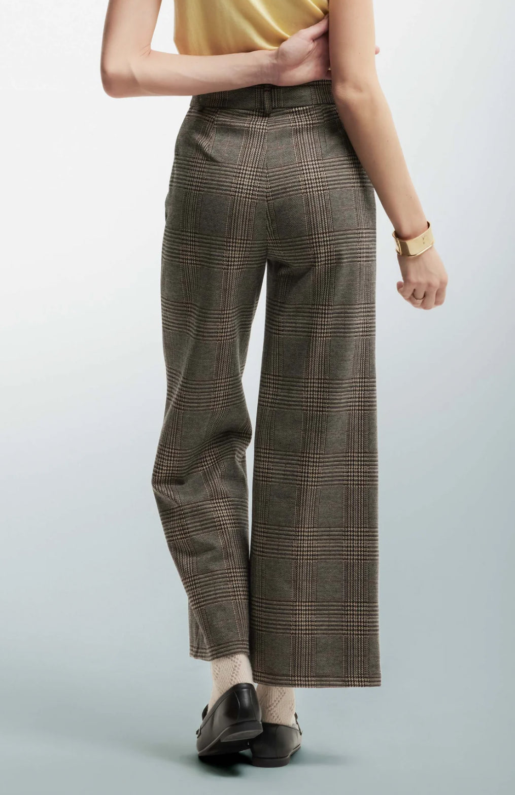 PANTALONI FLARE FANTASIA CHECK - PANTALONE NIK