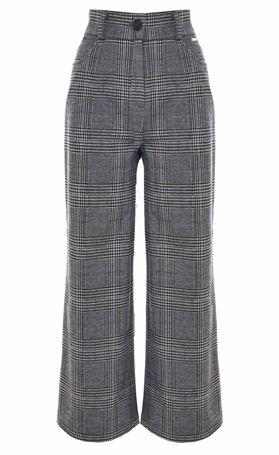 PANTALONI FLARE FANTASIA CHECK - PANTALONE NIK