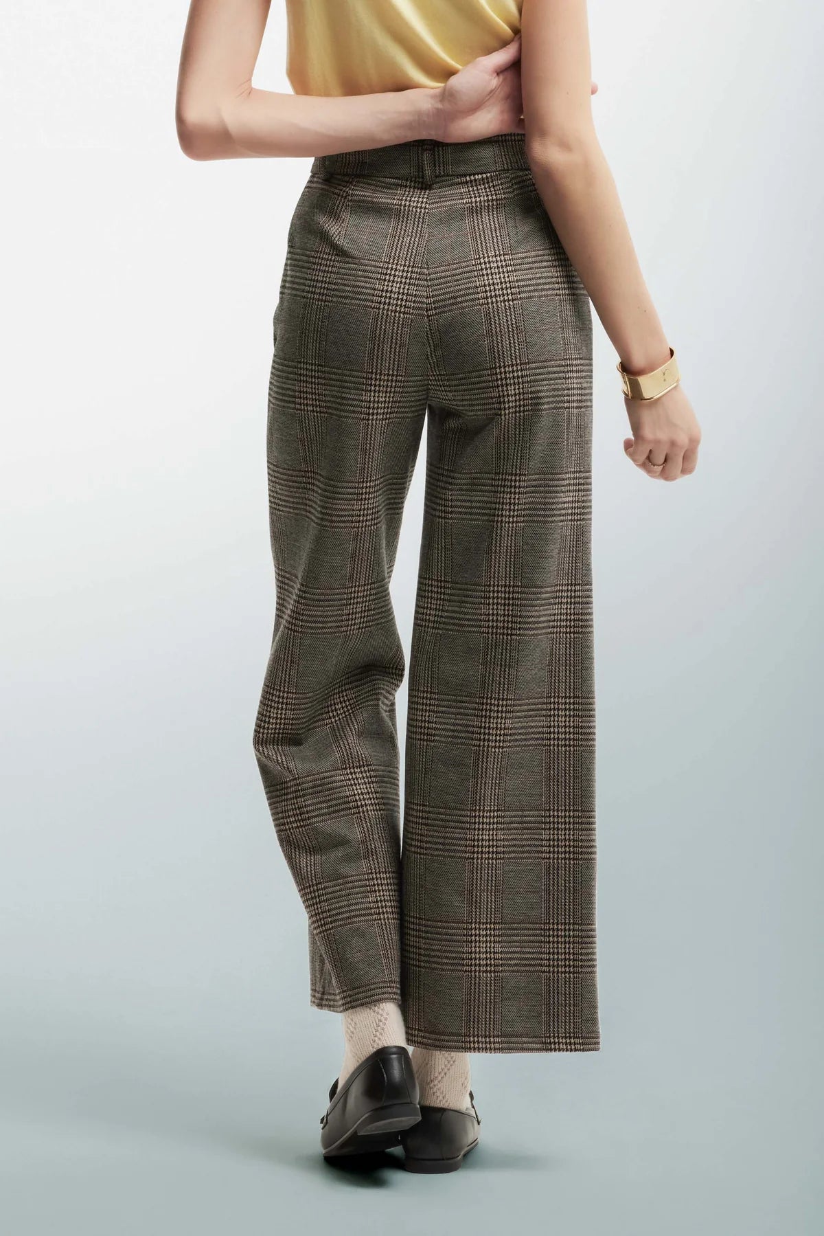 PANTALONI FLARE FANTASIA CHECK - PANTALONE NIK